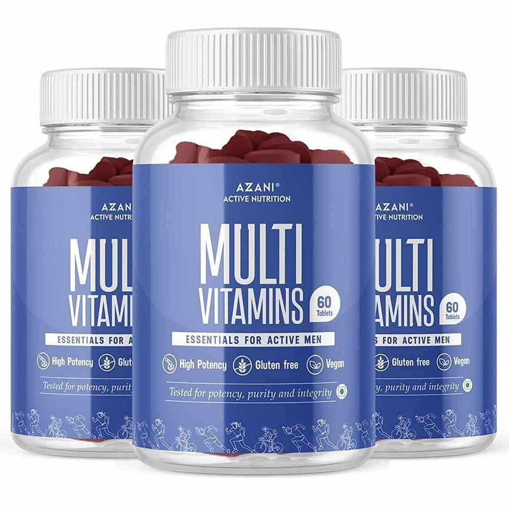 1 - Azani Active Nutrition Multivitamin for Men,  60 tablet(s)  Unflavoured (Pack of 3) 