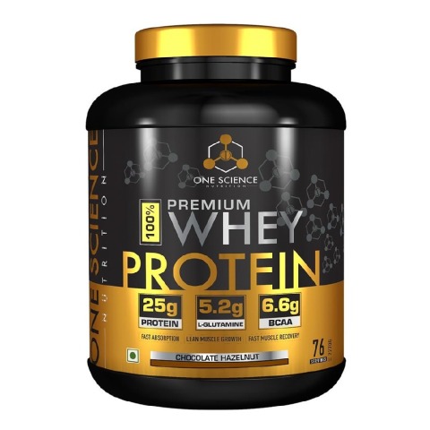 1 - One Science 100% Premium Whey Protein,  5 lb  Chocolate Hazelnut 