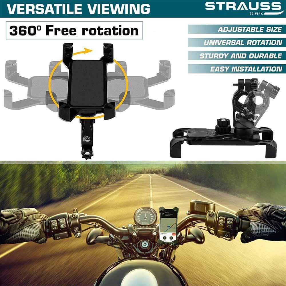 3 - Strauss Bicycle Mobile Holder,  Black 