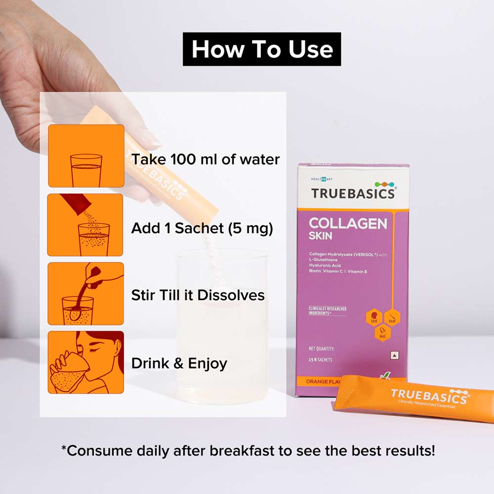7 - TrueBasics Collagen Skin OP,  30 Piece(s)/Pack  Orange 