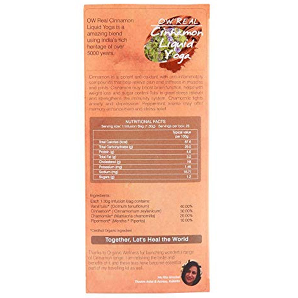 2 - Organic Wellness OW'Real Cinnamon Liquid Yoga,  Unflavoured  25 Tea Bag(s) 
