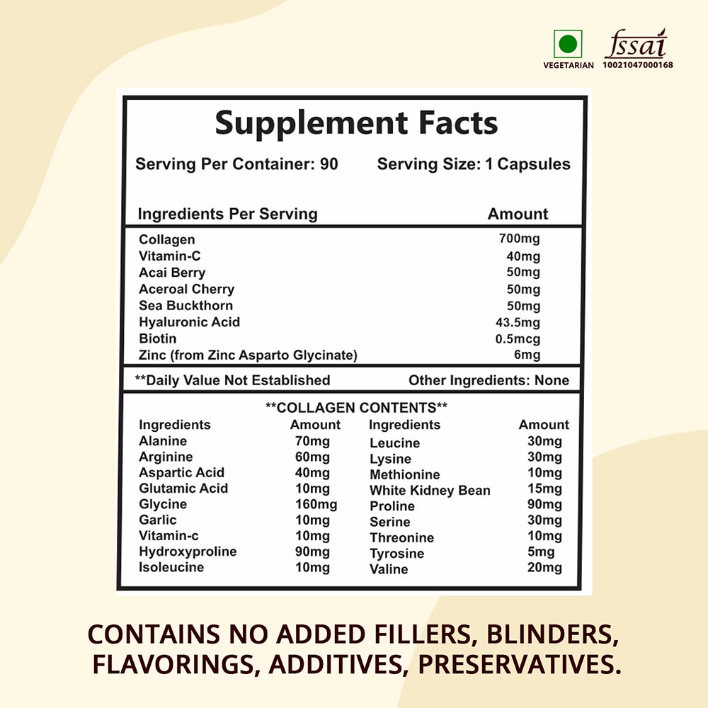 3 - Mountainor Plant Based Collagen Builder,  90 capsules  Unflavoured 