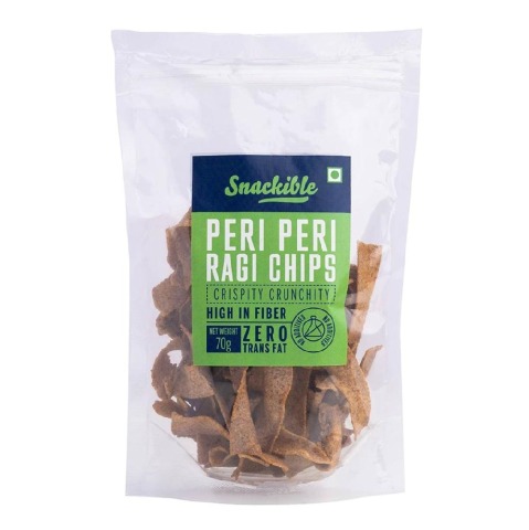 1 - Snackible Peri Peri Ragi Chips,  Unflavoured  70 g 