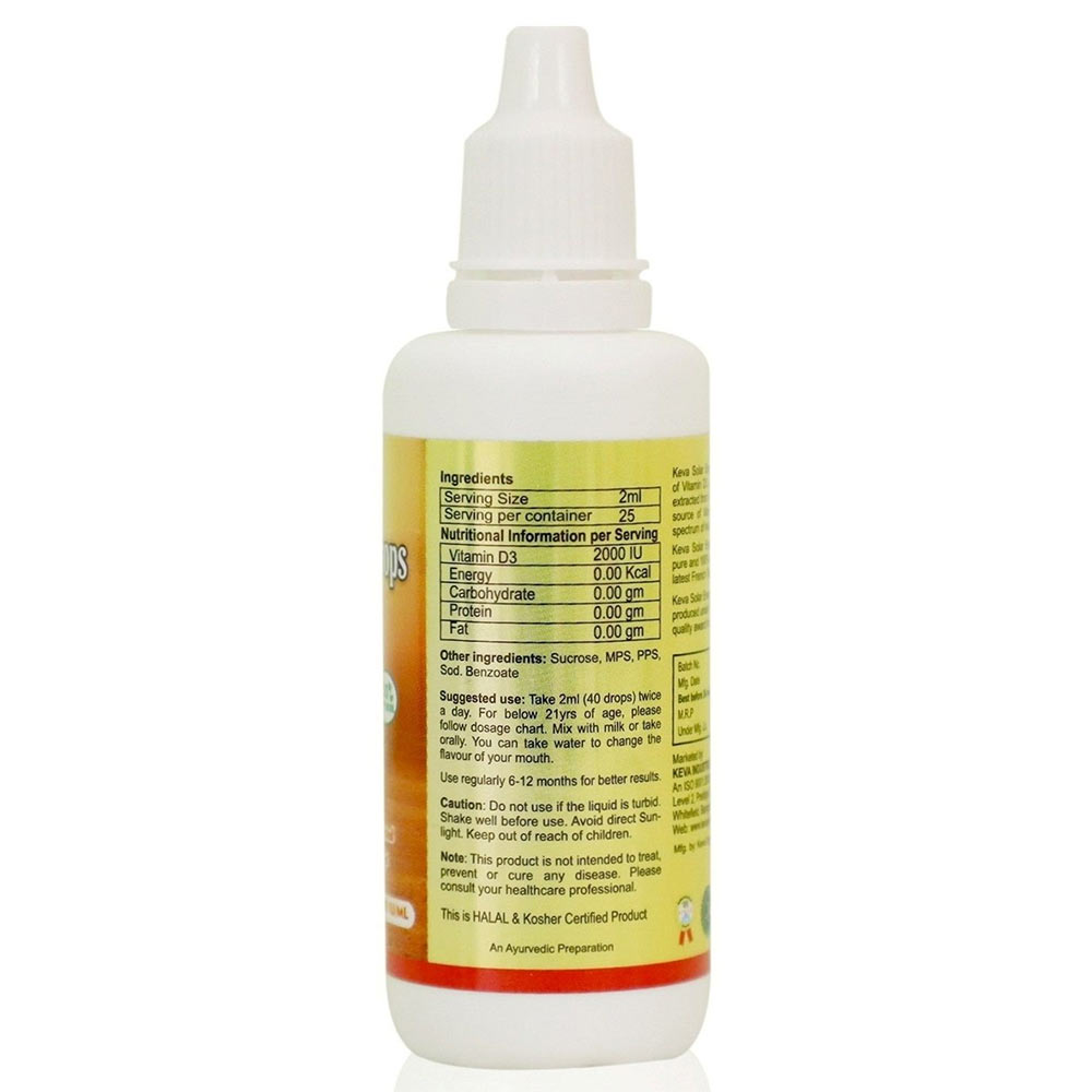3 - Keva Solar Energy Drops,  50 ml  Natural 