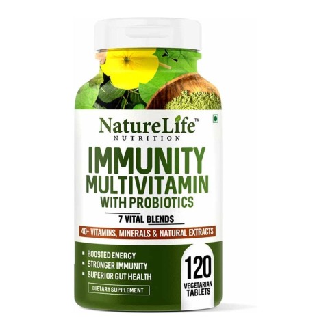1 - NatureLife Nutrition Immunity Multivitamins with Probiotics, 120 tablet(s) Unflavoured