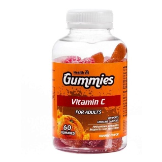 Healthvit Vitamin C for Adults, Orange 60 gummies