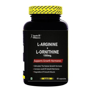 Healthvit L-Arginine + L-Ornithine (1500 mg), 60 capsules