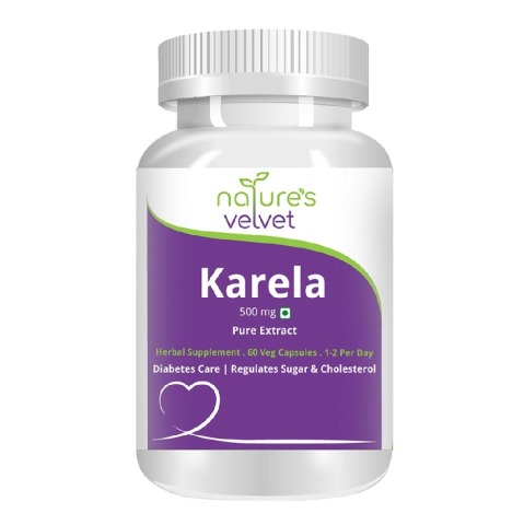 Natures Velvet Karela Pure Extract (500 mg), 60 veggie capsule(s) Natures Velvet Karela Pure Extract (500 mg), 60 veggie capsule(s)