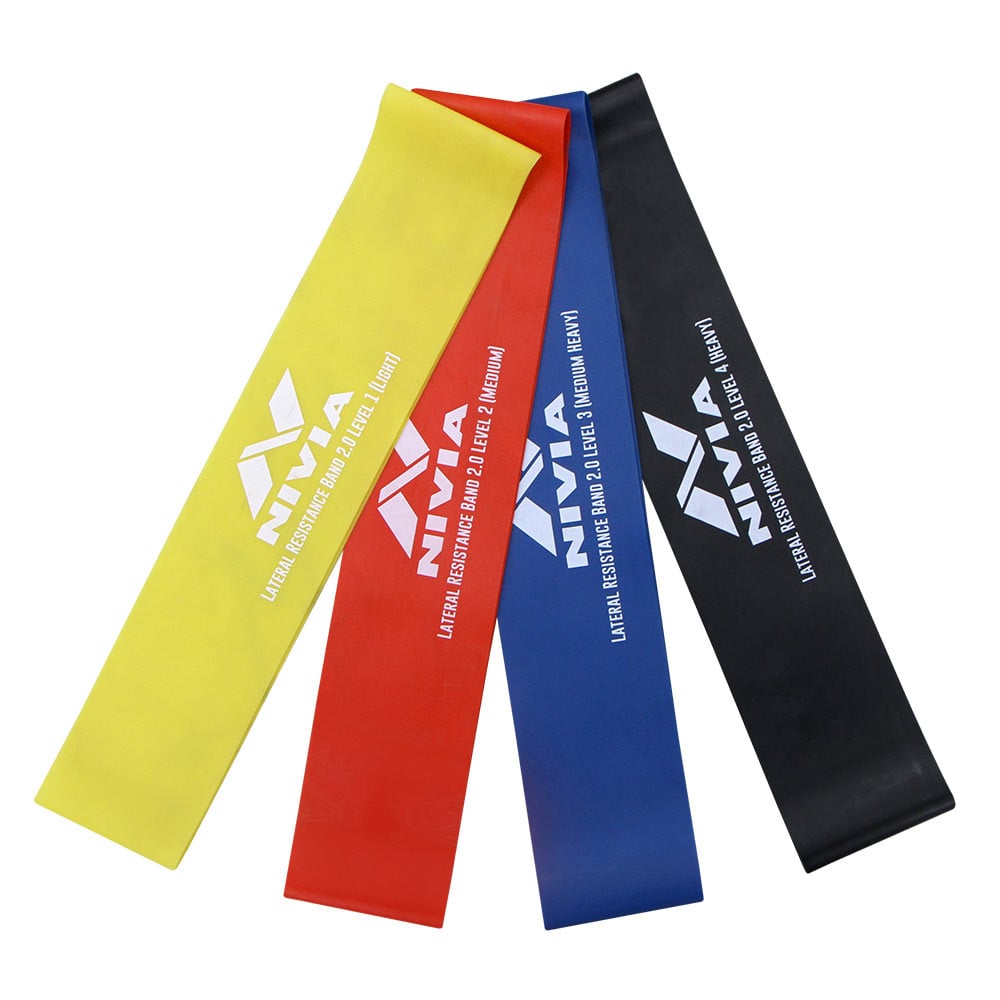 7 - Nivia Lateral Resistance Band 2.0,  Black  Level 2 (Medium) 