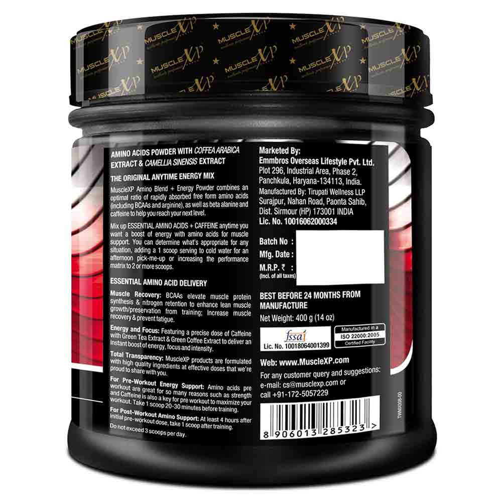 3 - MuscleXP Amino Blend & Energy Powder,  0.88 lb  50 Servings  Orange 