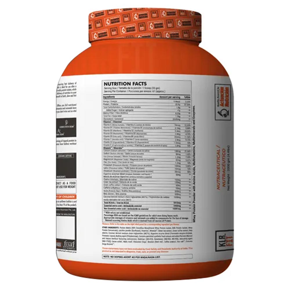 2 - Klr.Fit Ripped Protein,  4.4 lb  Strawberry Banana + Shaker Free 