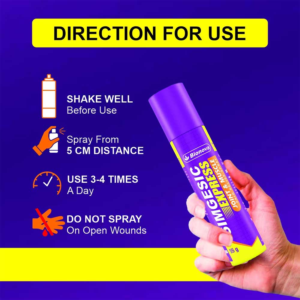 4 - Bionova Simgesic Express Spary,  55 g 