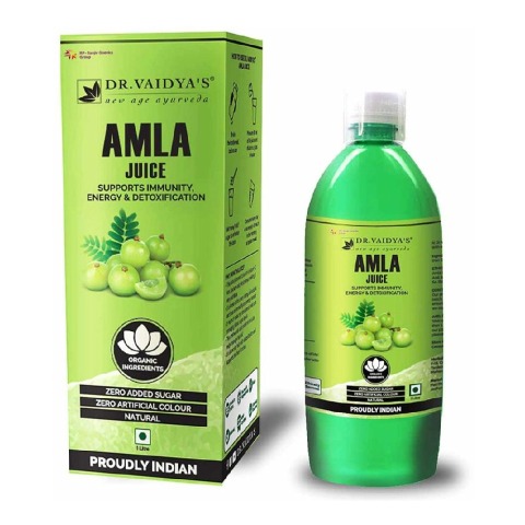1 - Dr. Vaidya's Amla Juice, Natural 1 L