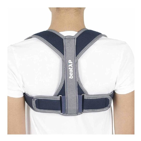 1 - beatXP Clavicle Brace Posture Corrector, Small Blue