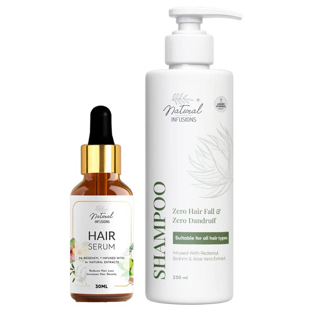 1 - Natural Infusions Hair Care Gift Set,  2 Piece(s)/Pack  Hair Serum & Shampoo 