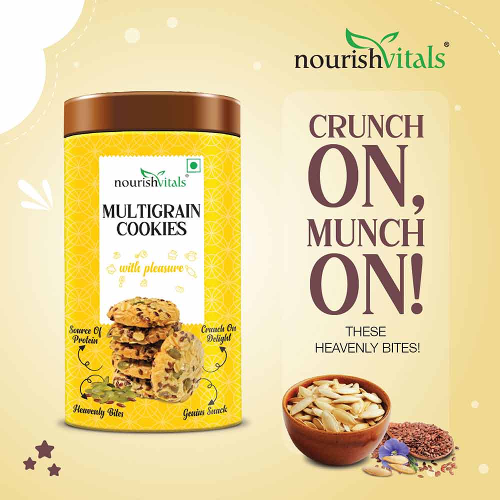 2 - NourishVitals Cookies,  0.120 kg  Multigrain Pack of 2 