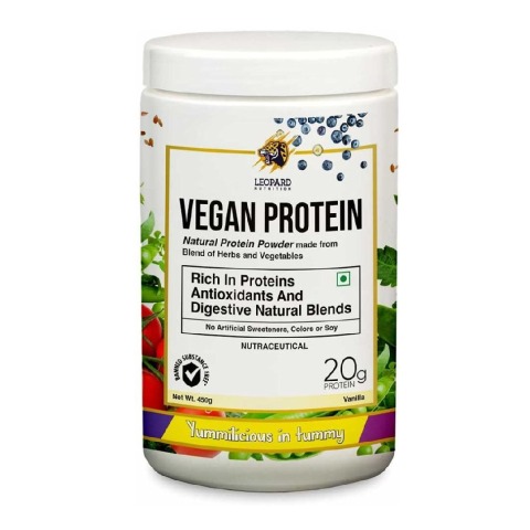 1 - Leopard Nutrition Vegan Protein,  0.99 lb  Vanilla 