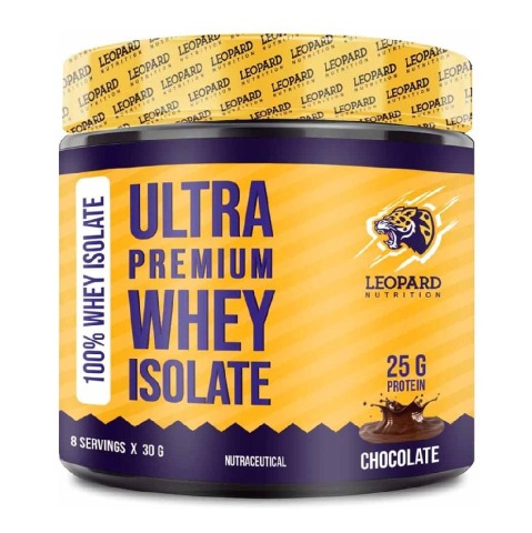 1 - Leopard Nutrition Ultra Premium Whey Isolate,  0.52 lb  Chocolate 