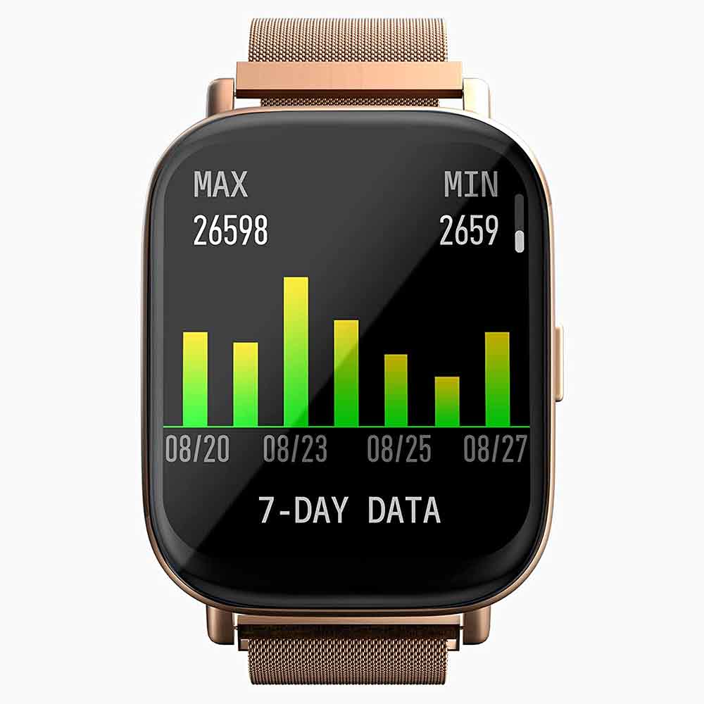 6 - Zebronics Zeb-FIT5220CH Smart Fitness Watch,  Metallic Gold  4.4 cm 