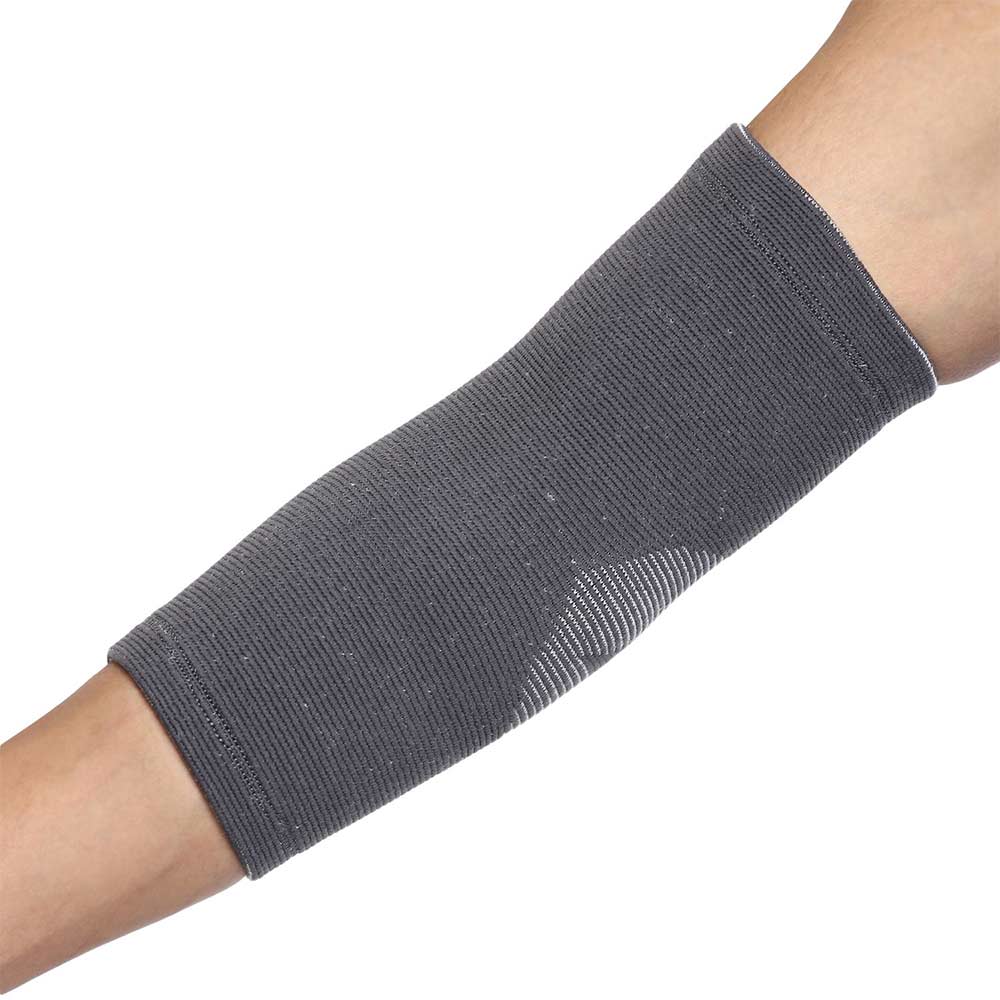 4 - Nivia Orthopedic Elbow Support Knitted,  Grey  Medium 