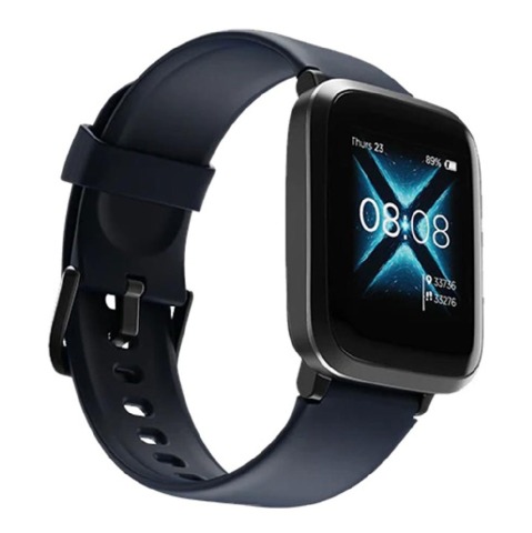 boAt Storm Smart Watches with Full-Touch 33mm Curved Color Display,  Blue Black  Free Size 