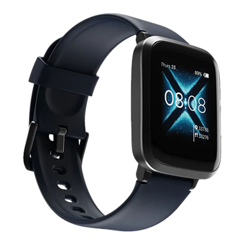 boAt Storm Smart Watches with Full-Touch 33mm Curved Color Display,  Blue Black  Free Size 