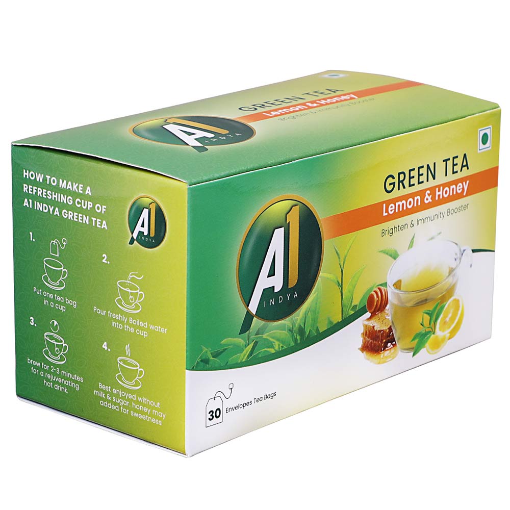 4 - A1 Indya Green Tea,  30 Tea Bag(s)  Lemon & Honey 