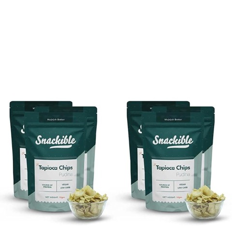 1 - Snackible Jalapeno Ragi Chips,  Unflavoured (Pack of 6)  70 g 