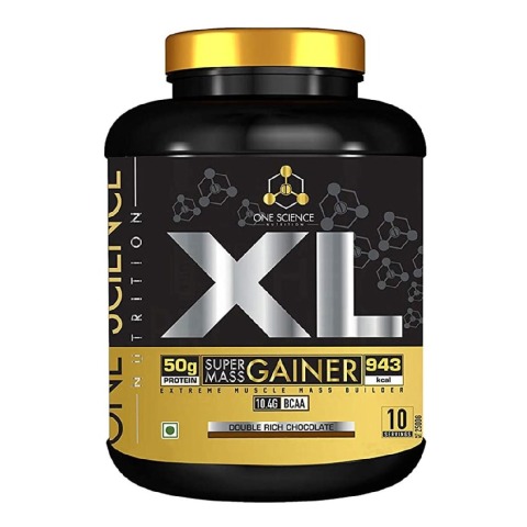 1 - One Science XL Super Mass Gainer, 5.5 lb Double Rich Chocolate