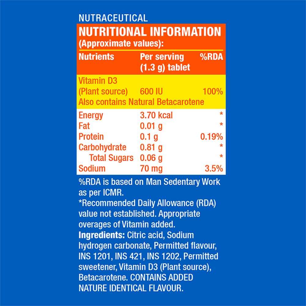 5 - Fast & Up Plant Based Vitamin D3,  25 tablet(s)  Lime & Lemon 
