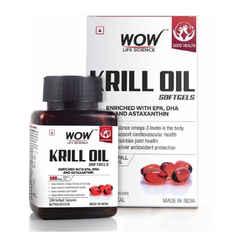 1 - Wow Life Science Krill Oil,  30 Soflets 
