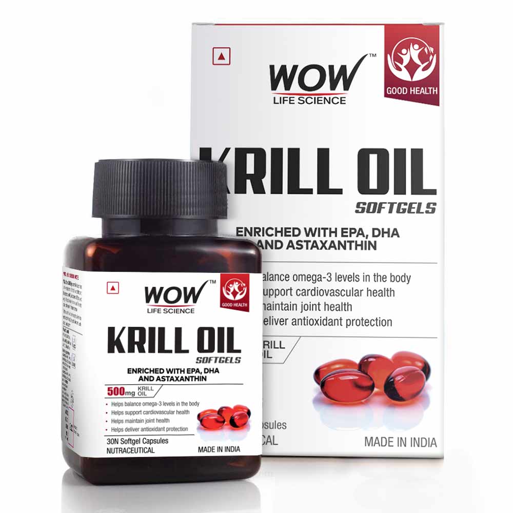 1 - Wow Life Science Krill Oil,  30 Soflets 