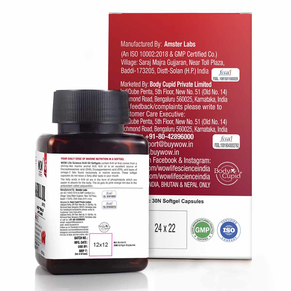 4 - Wow Life Science Krill Oil,  30 Soflets 
