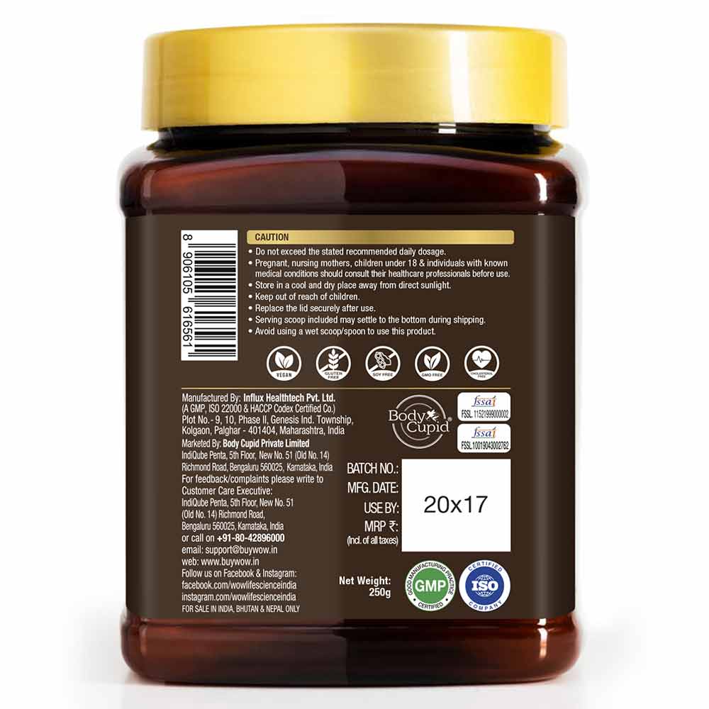 4 - Wow Life Science Plant based Biotin Powder,  250 g  Unflavoured 