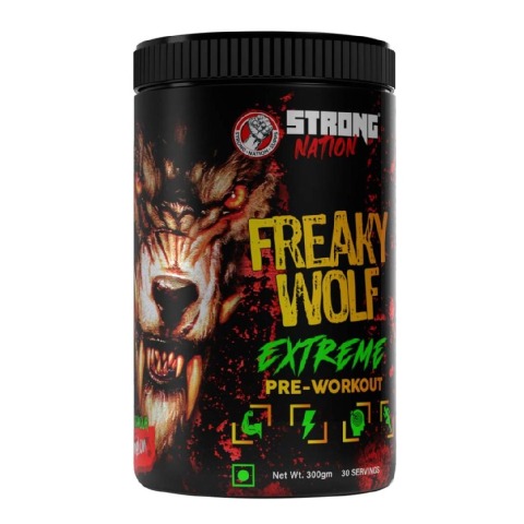 1 - Strong Nation Supps Freaky Wolf Extreme Pre-Workout,  0.66 lb  Watermelon 