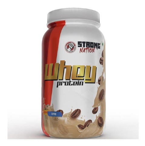 Strong Nation Supps Whey Protein, 2.2 lb Coffee