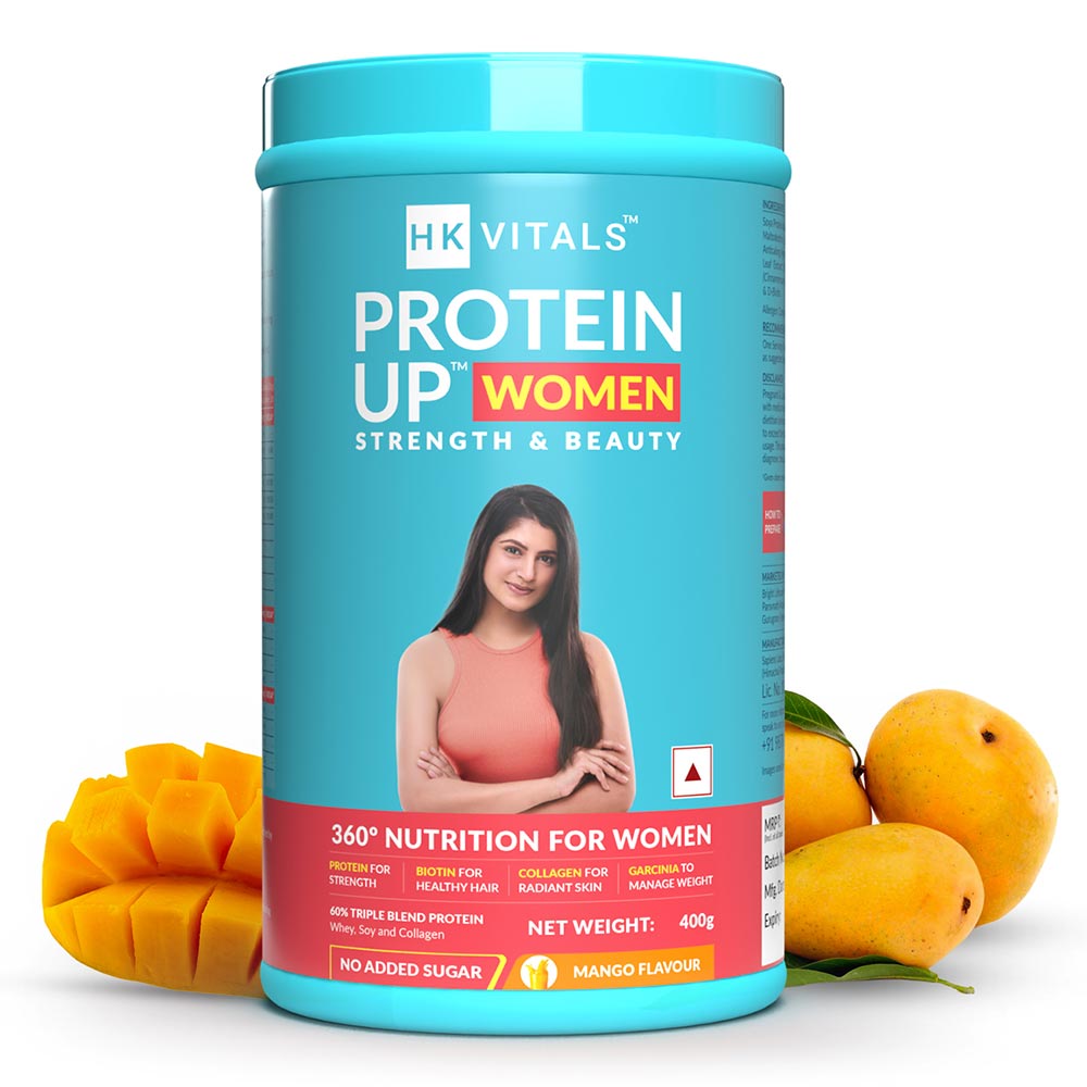 1 - HK Vitals ProteinUp Women Strength & Beauty by Healthkart,  0.88 lb  Mango (Non - Veg) 