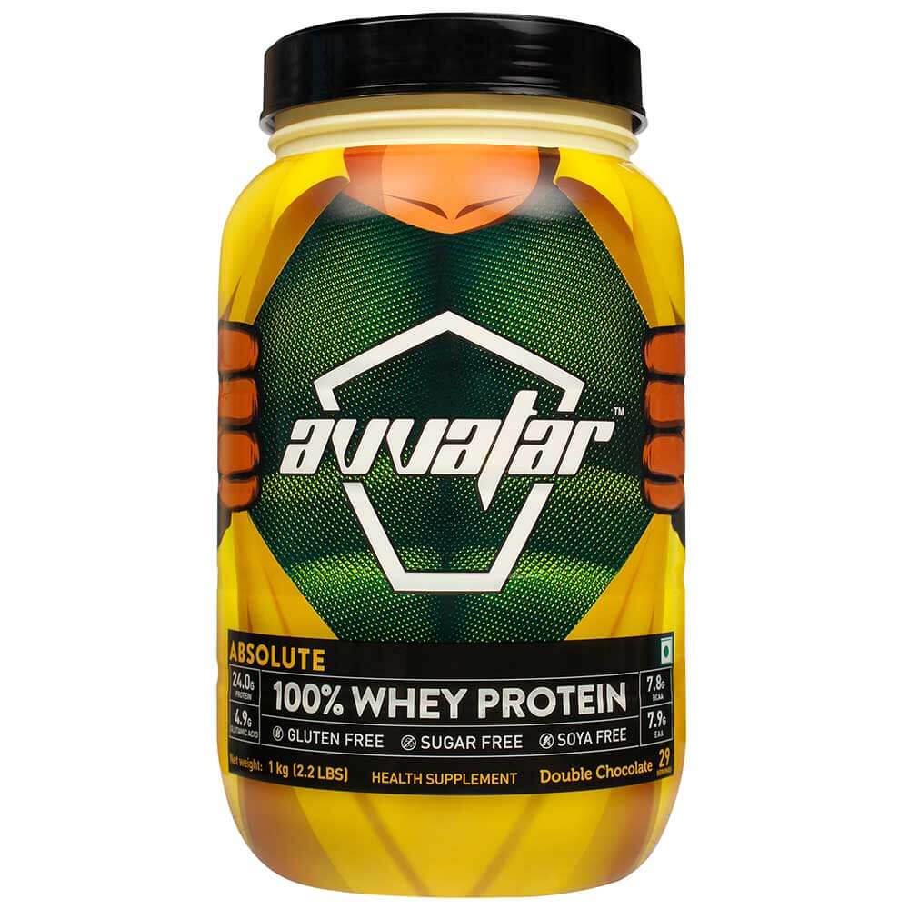 Avvatar Absolute 100% Whey Protein,  2.2 lb  Double Chocolate 