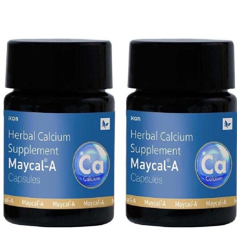 1 - Maycal-A Calcium Supplement, 10 capsules Unflavoured (Pack Of 2)