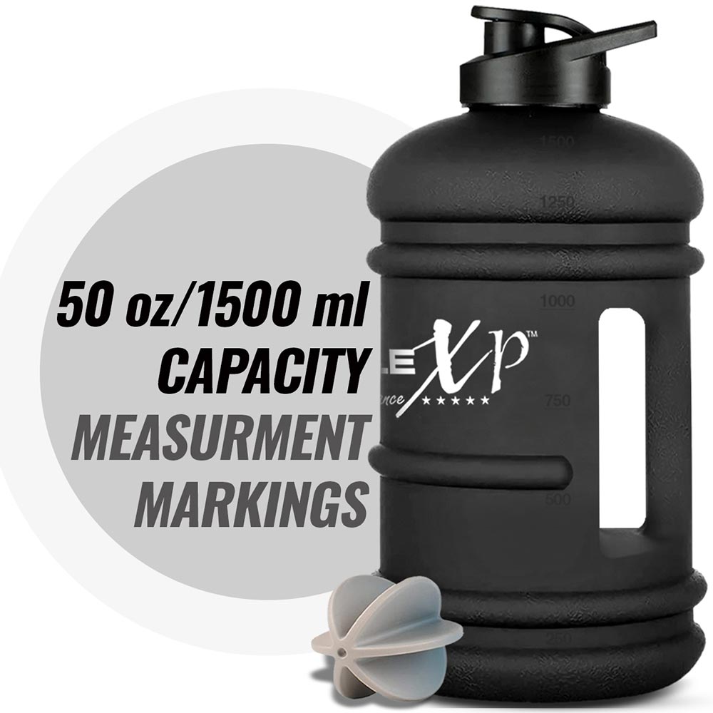 4 - MuscleXP BoldXP Gallon Water Bottle,  Black  1.5 L 