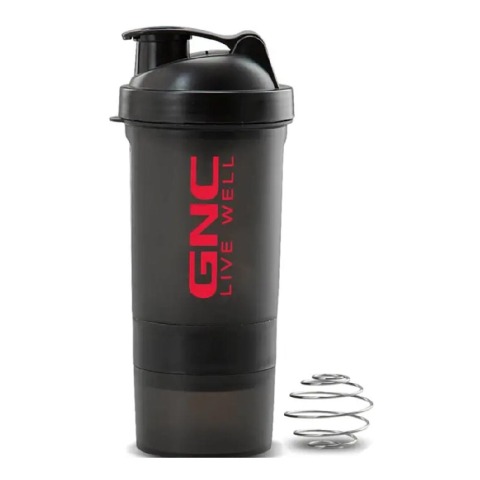 1 - GNC Live Well Plastic Shaker,  Black  750 ml 