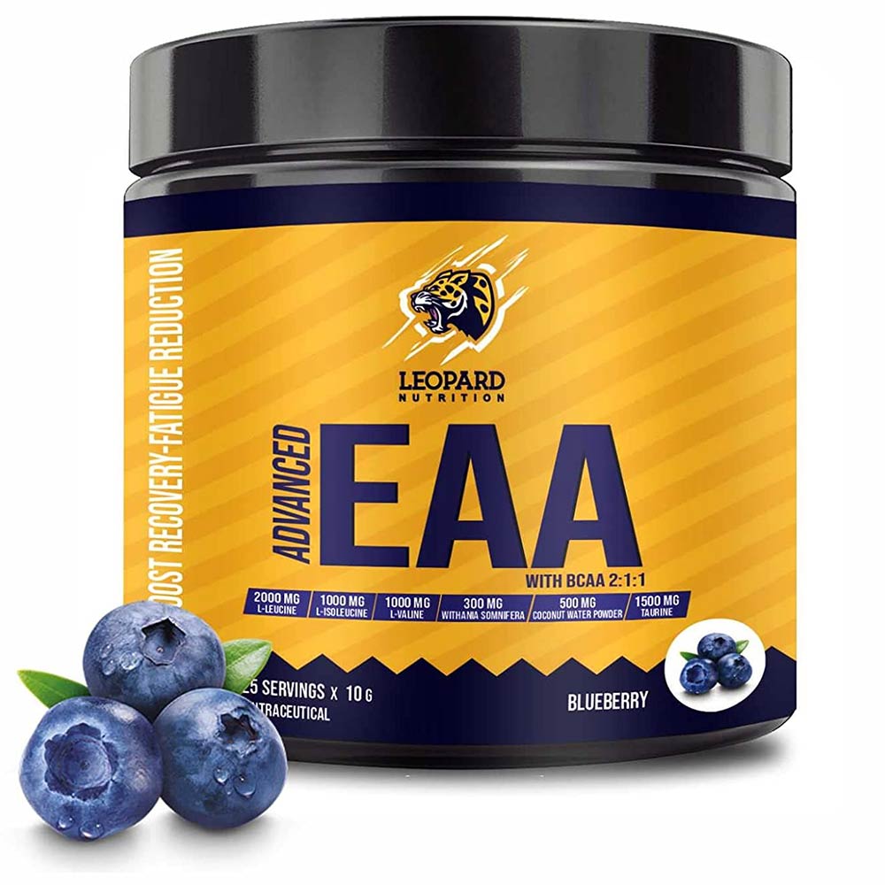 2 - Leopard Nutrition Advanced EAA,  Blueberry  0.55 lb  25 Servings 