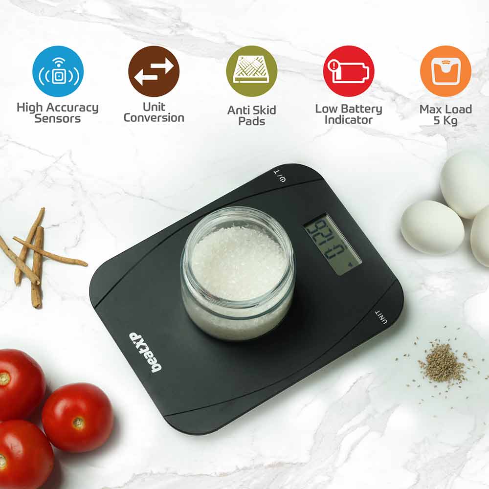 4 - beatXP NeoChef kitchen Scale,  Black 