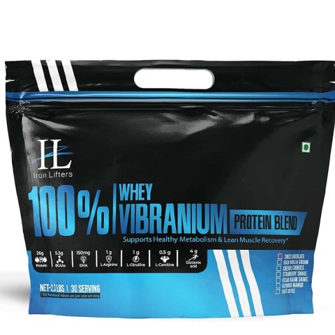 1 - IRON LIFTERS 100% Whey Vibranium Protein Blend, 2.3 lb Swiss Chocolate