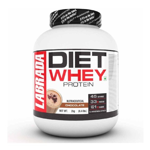 1 - Labrada Diet Whey Protein,  4.4 lb  Chocolate 