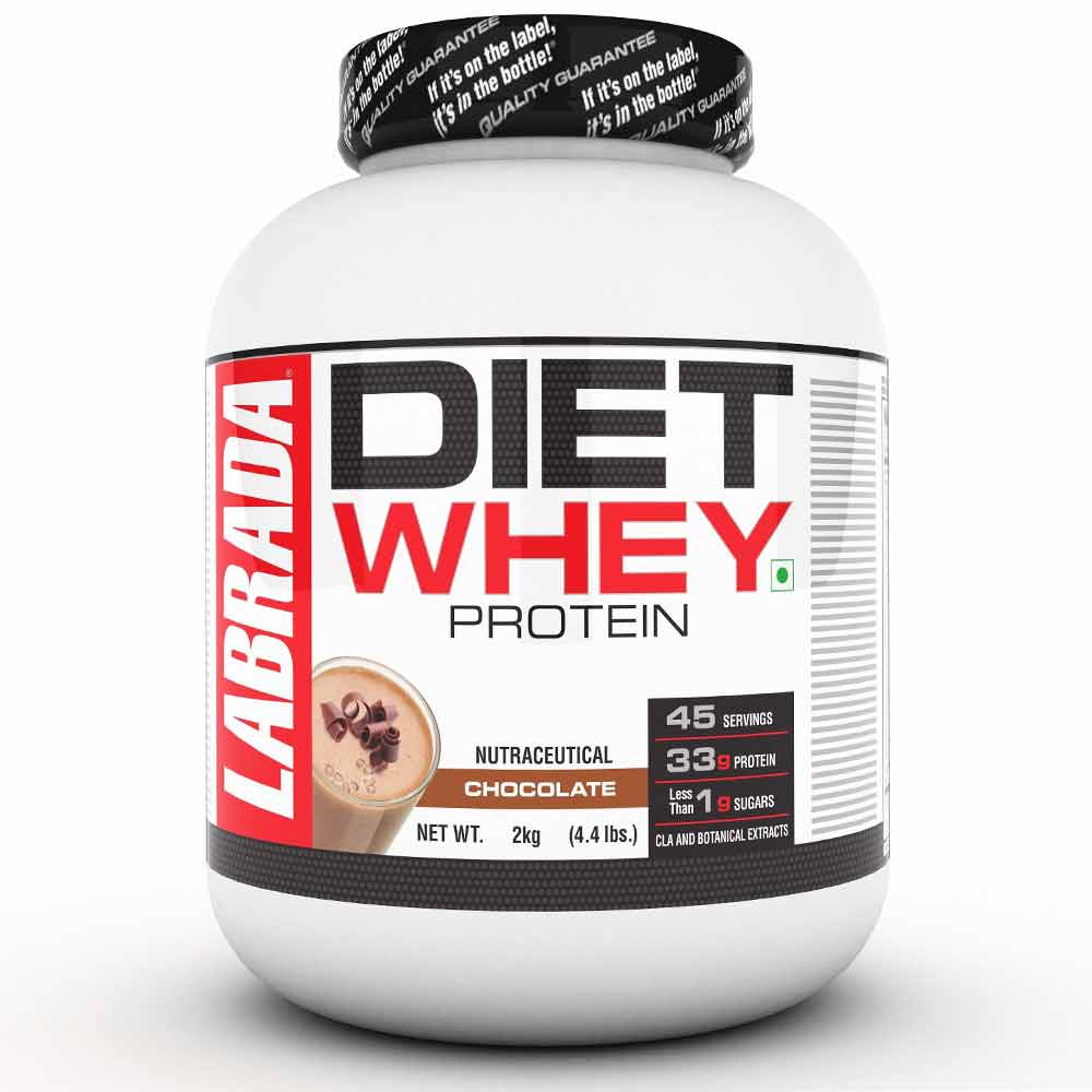 1 - Labrada Diet Whey Protein,  4.4 lb  Chocolate 