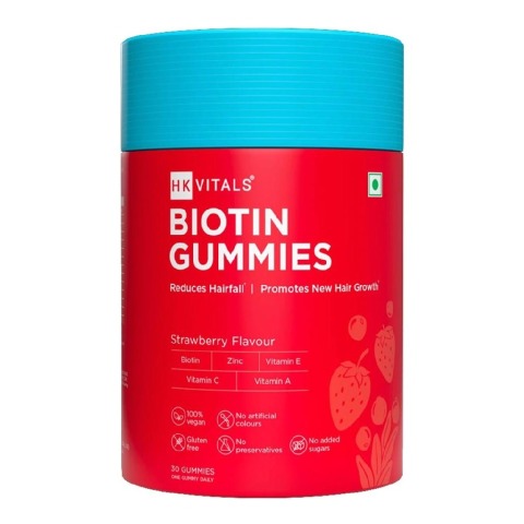 1 - HealthKart HK Vital Biotin OP,  30 gummies  Strawberry 