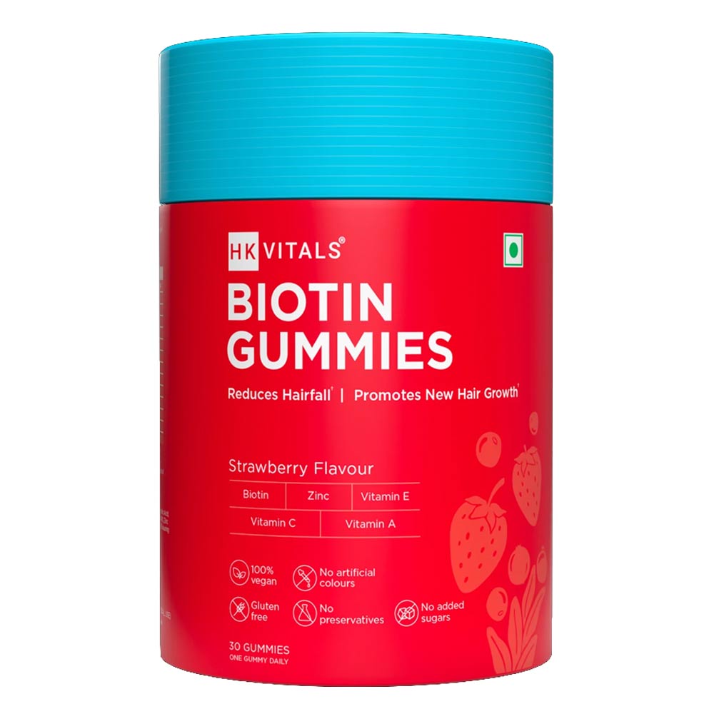 1 - HealthKart HK Vital Biotin OP,  30 gummies  Strawberry 
