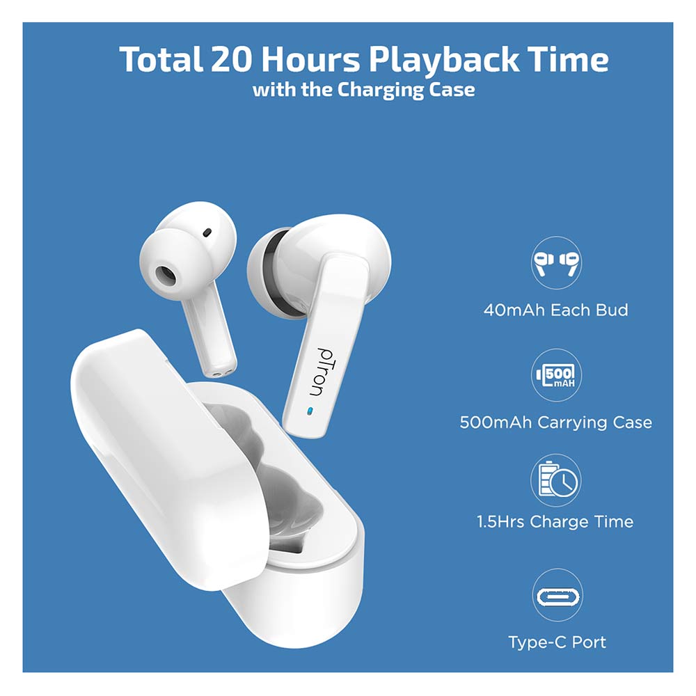 4 - Ptron Basspods 992,  White 