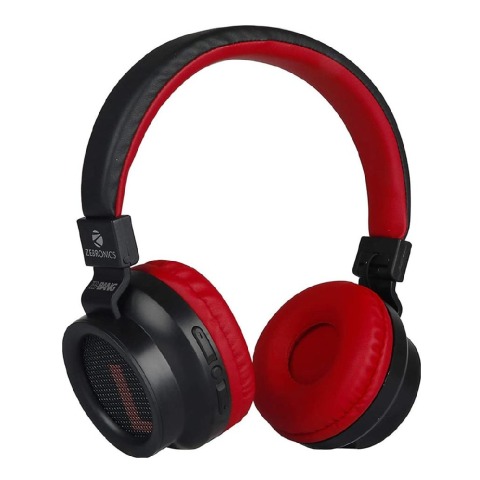 Zebronics Zeb-Bang Wireless Headphone,  Red 